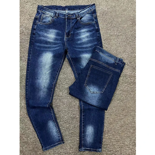 Jeans pour hommes femmes moin cher avec pantalon élastique droit et crayon 10 OZ pour la commande engros et détails peut sélectionner la couleur et le design Taille  gamme 30-36 à Adjamé 