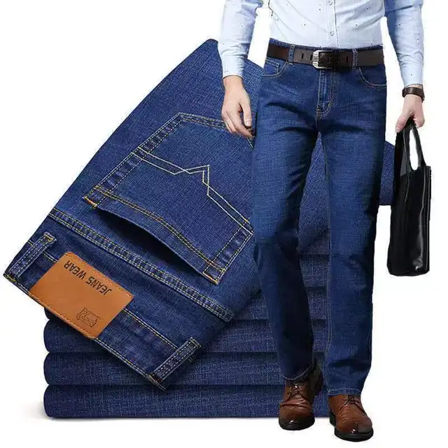 Jeans pour hommes femmes moin cher avec pantalon élastique droit et crayon 10 OZ pour la commande engros et détails peut sélectionner la couleur et le design Taille  gamme 30-36 à Adjamé 