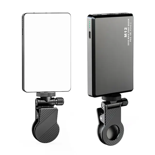 Lumière de remplissage externe LED pour téléphone Portable, lumière de remplissage externe pour vidéo de beauté, Mini caméra Rechargeable pour téléphone