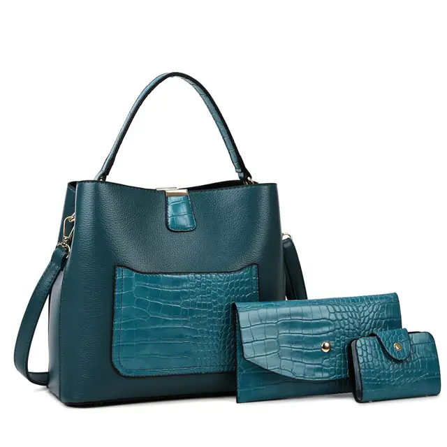 Magasin pour sac dame sac à main seau sacs à main sacs  Ensemble de sacs à main pour femmes, 3 sacs à bandoulière en cuir végétalien, ensemble de sacs à main et de portefeuille