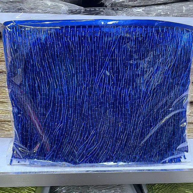 Dentelle marimar Garniture de dentelle à franges perlées