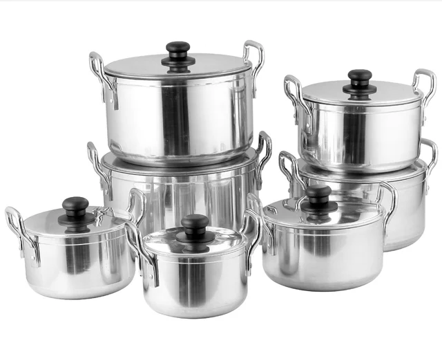 Ensemble de 7 casserole Cuisinière à gaz et cuisinière à Induction selon votre demande