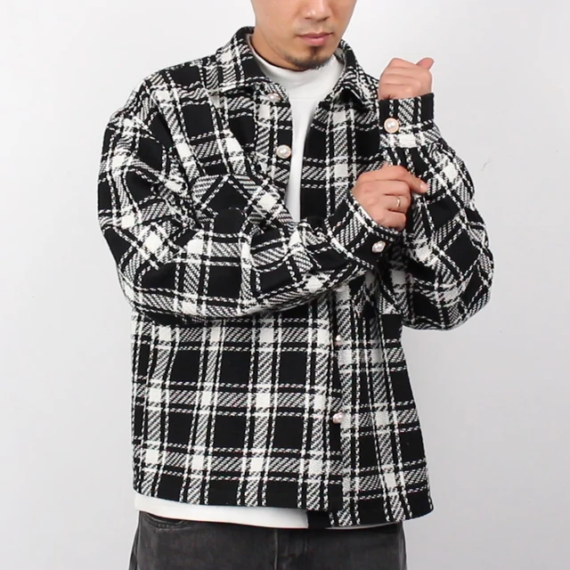 Grossiste Veste Manteau Chemise en Flanelle à Carreaux Homme Personnalisé