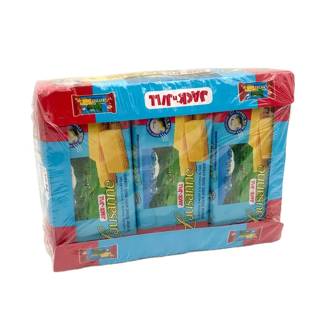 Vente en gros carton Abidjan Lausanne biscuit wafer rempli de crème de lait