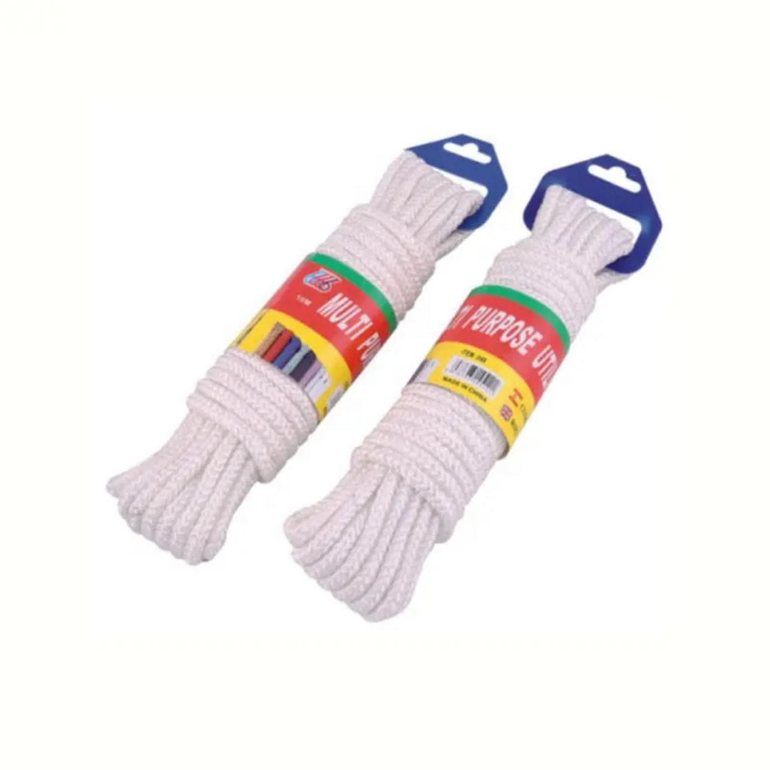 Corde de linge coton polyester et polypropylène