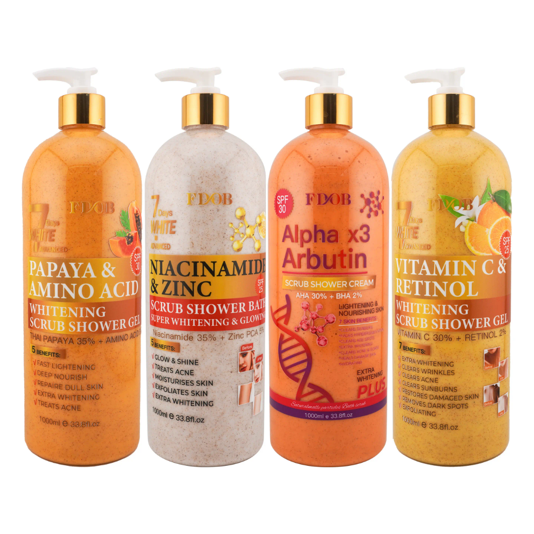 Gel douche Blanchissant, hydratant, parfumé