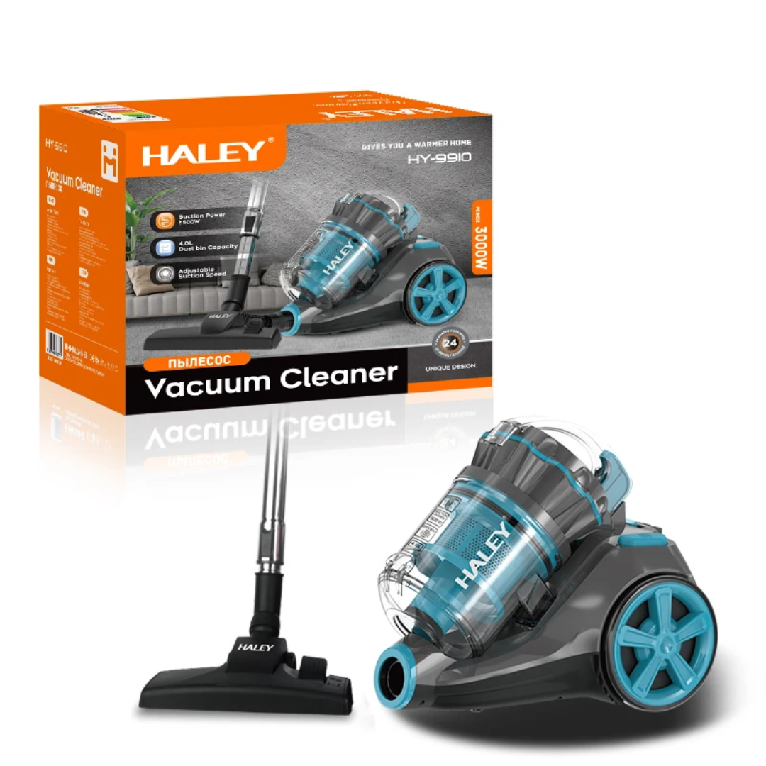HALEY Marque 3000W Forte Aspiration Meilleur Dépoussiéreur Sans Sac Cyclone Aspirateur Canister Aspirateur Avec Crevasse
