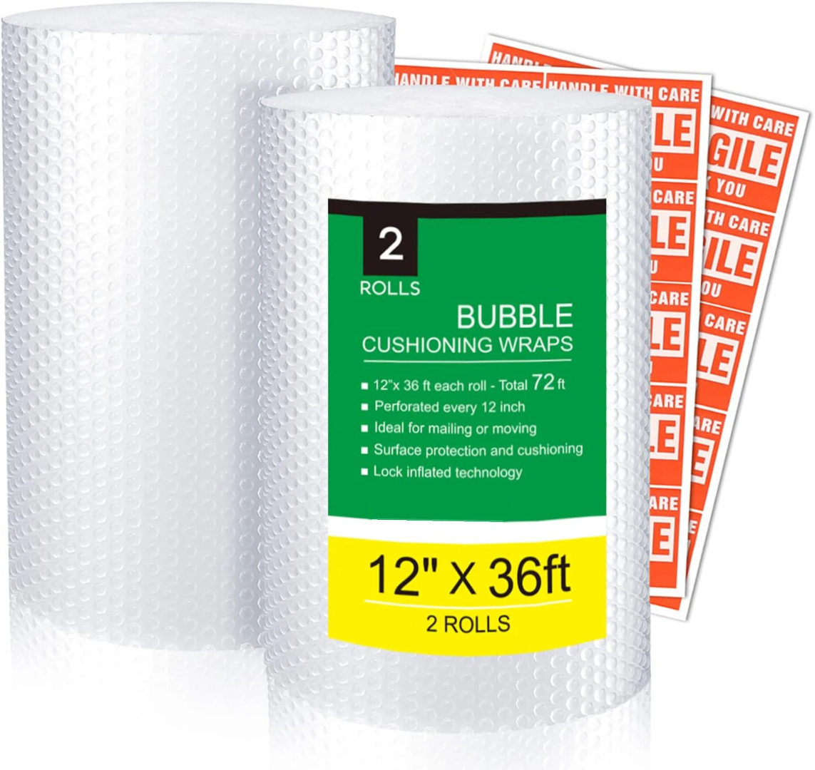 Rouleau de papier bulle Grand paquet de tampon de 1.25x45metres