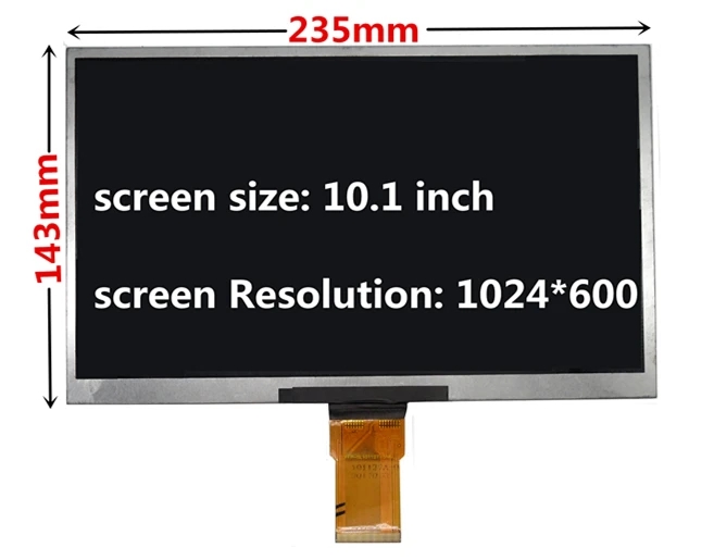 Ecran LCD compatible HDMI avec carte pilote audio, moniteur pour mini ordinateur Raspberry Pi, gels Orange Pi, 10.1 pouces
