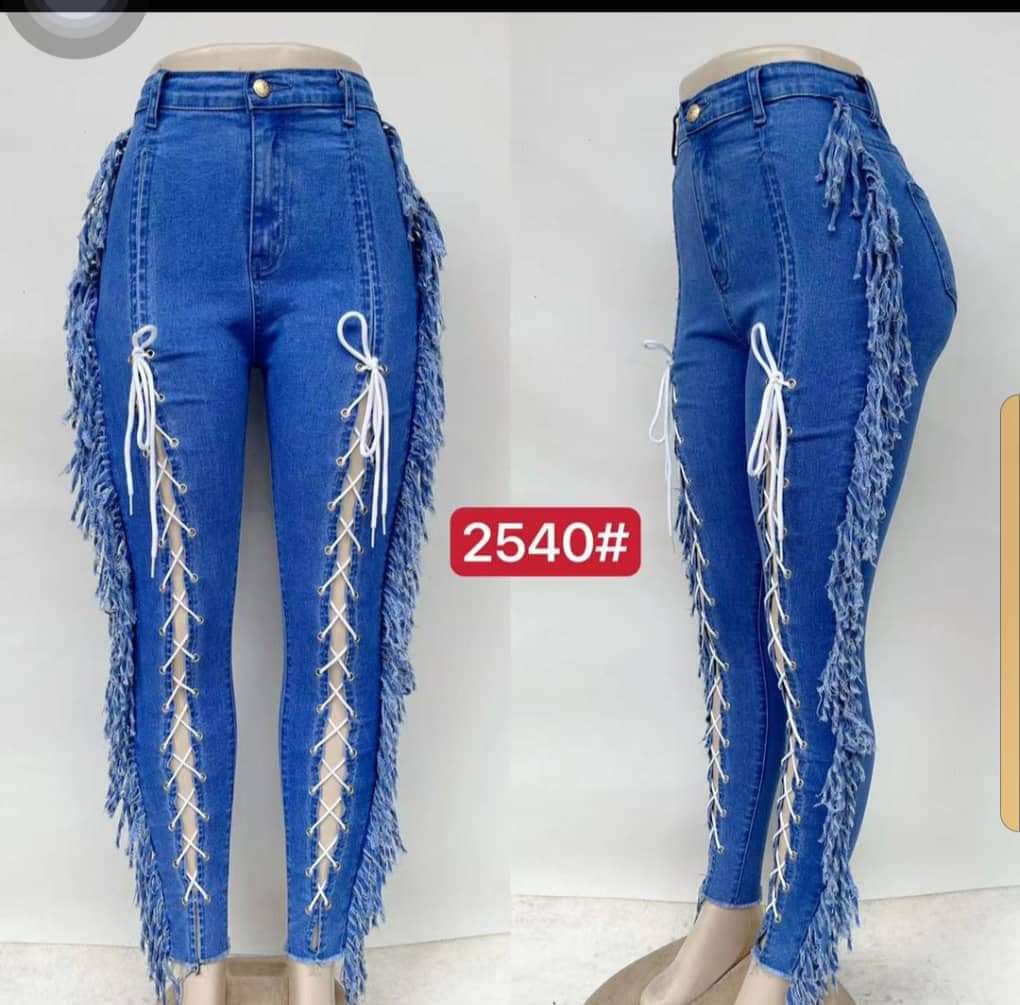 Pantalon femme jean soirée