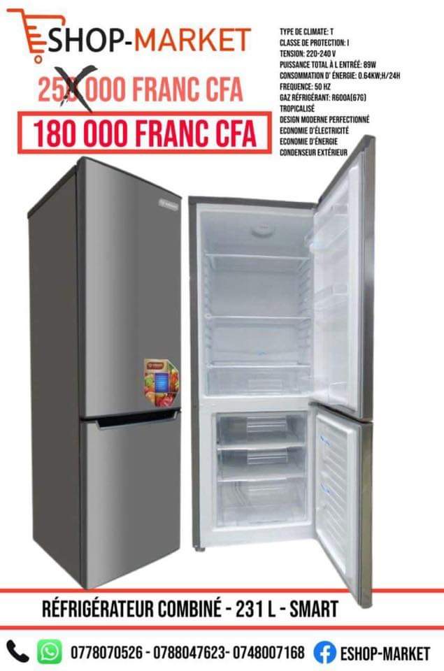 Congélateur et réfrigérateur bon prix