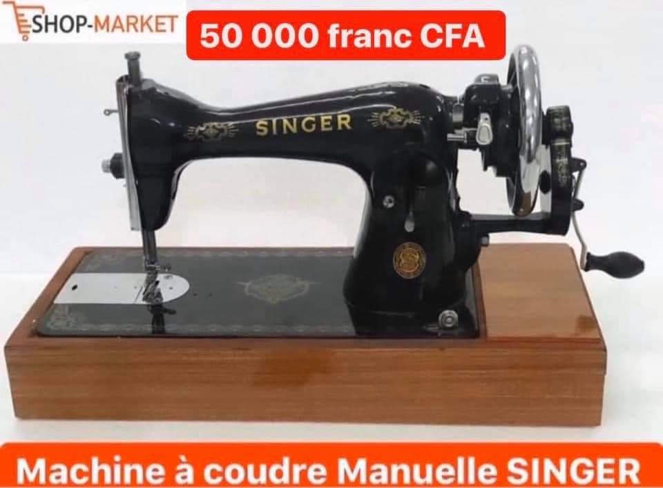 Machine à coudre tête noir et blanc