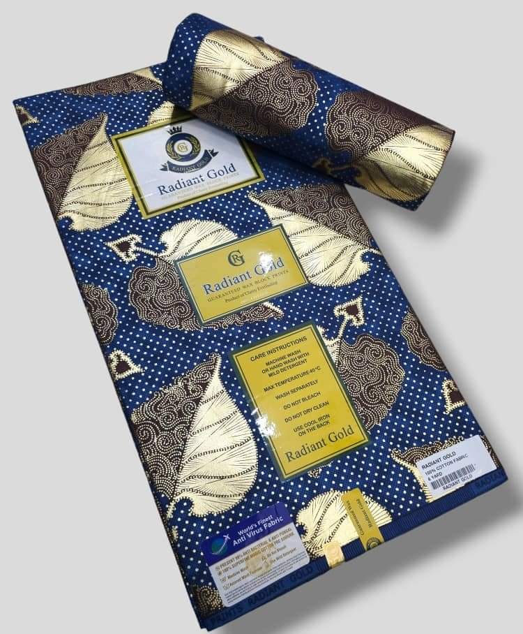 Pagne printed gold magasin Adjamé