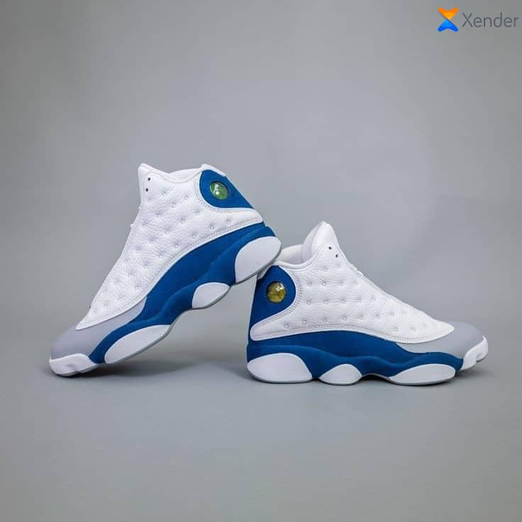 Sport basket chemel bleue blanche 