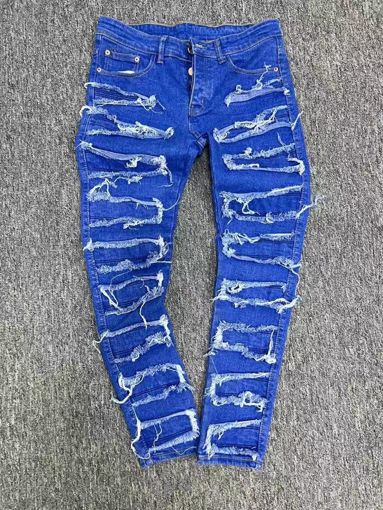 Jeans pour hommes femmes moin cher avec pantalon élastique droit et crayon 10 OZ pour la commande engros et détails peut sélectionner la couleur et le design Taille  gamme 30-36 à Adjamé 