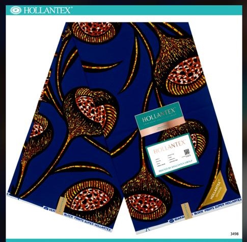 Hollantex pagne bleu orange