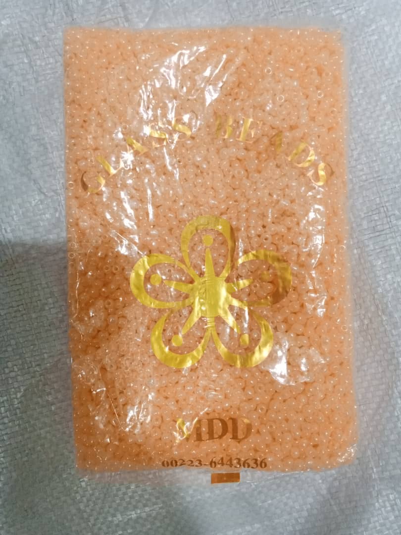 Vente perles orange 2mm 3mm 4mm perles rondes de rocaille doublées d'argent sac en vrac en gros