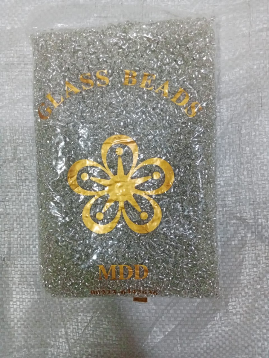 Grossiste perles rondes 2mm 3mm 4mm perles rondes de rocaille doublées d'argent sac en vrac en gros