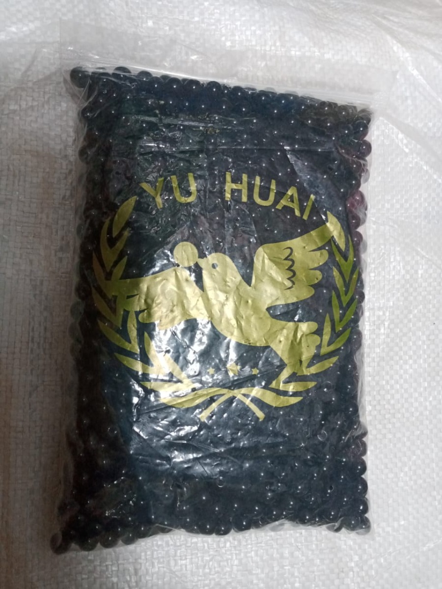 Perles rondes noir paquet en gros pour orner les habits