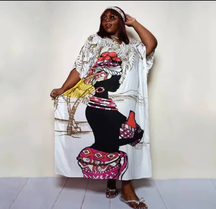 Robe africaine dessin femme