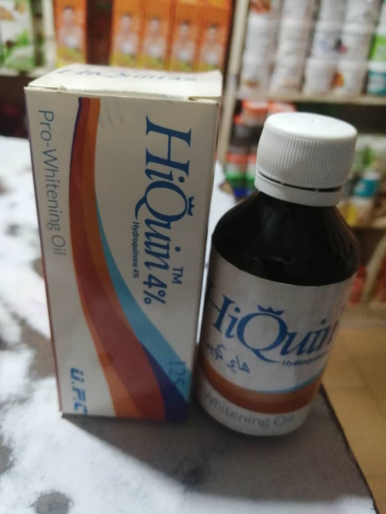 Hiquin 4% pro whitening pour la peau