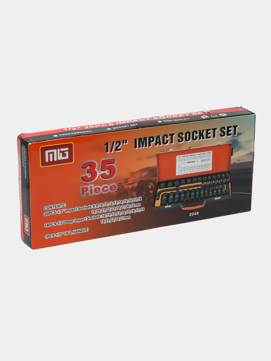 coffret de douilles à chocs de 27 pièces de 1/2 pouce