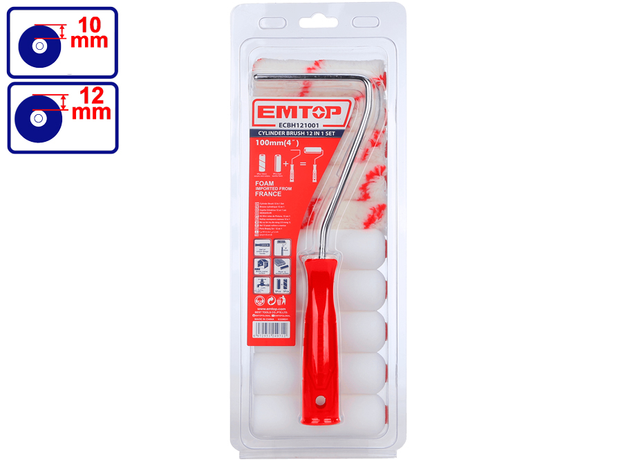 ensemble de rouleaux de peintures