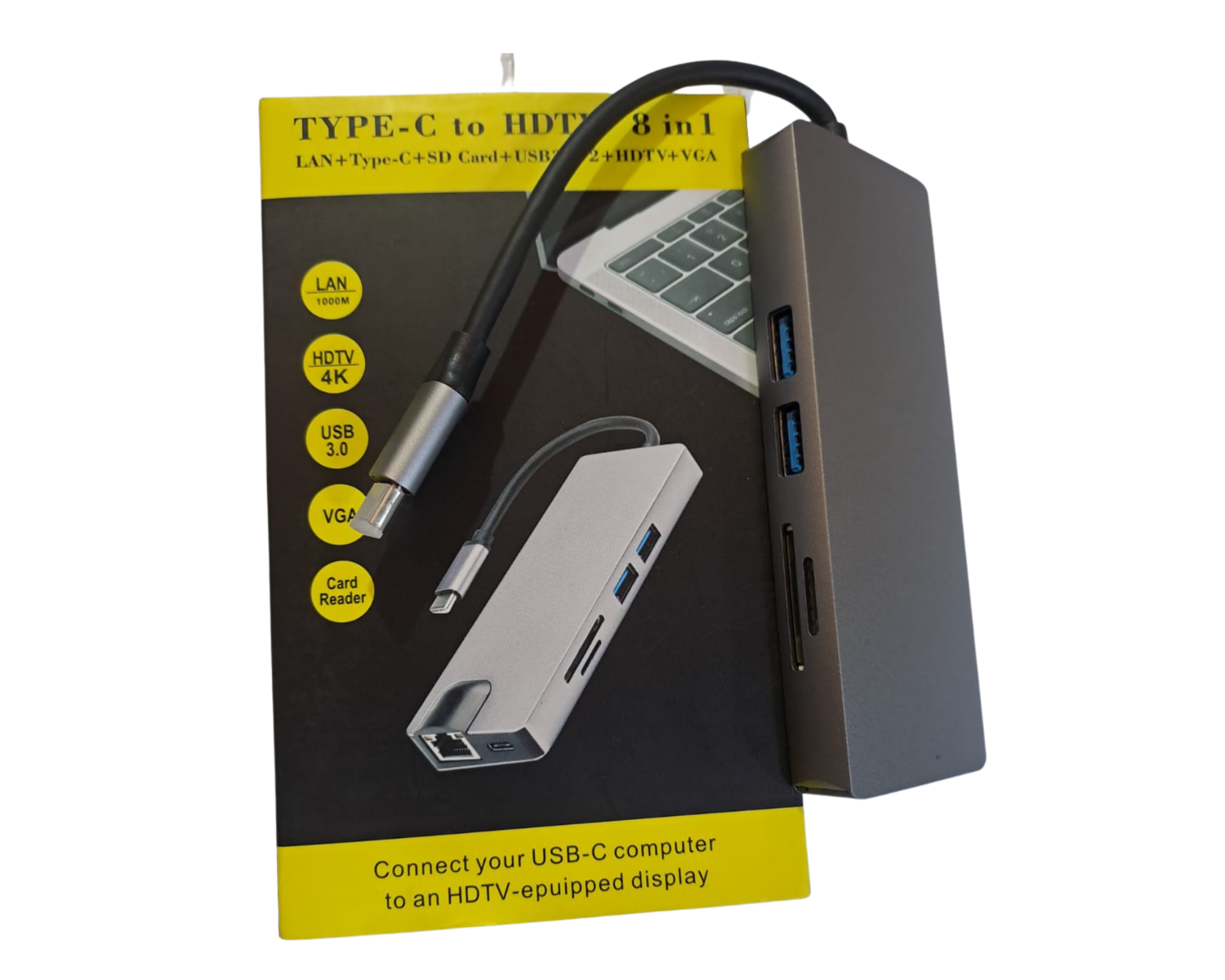 Type-c to HDTV 8 in 1 