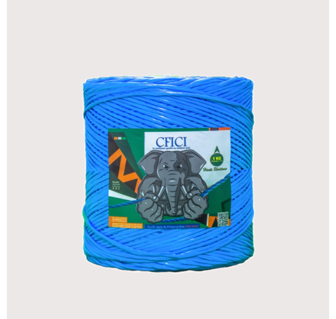 La ficelle en PP est très résistante ; avec une grande résistance à la rupture, idéale pour les usages agricoles et horticoles (bananes, tomates, et tous les types de plantes, légumes et fruits  etc.).