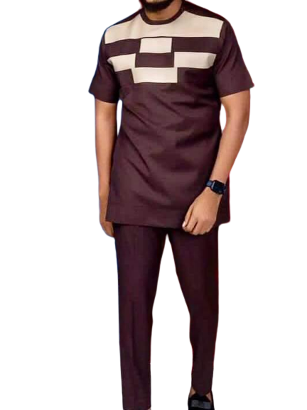 Ensemble Tunique Homme - Couleur Marron